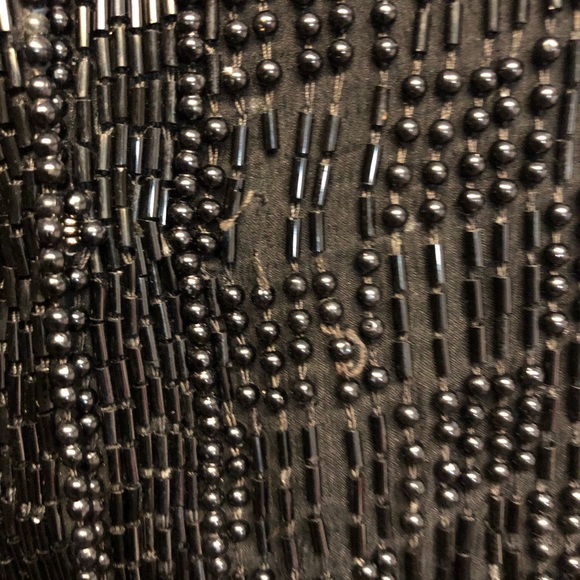 Women’s Vintage SCALA Black Bolero Silk Sequin Jacket Size S - Picture 7 of 11